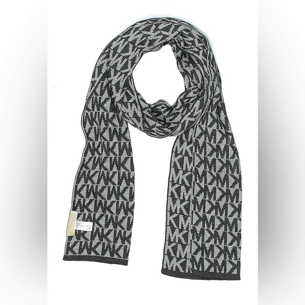 Michael Kors Monogram Black and Gray Scarf
